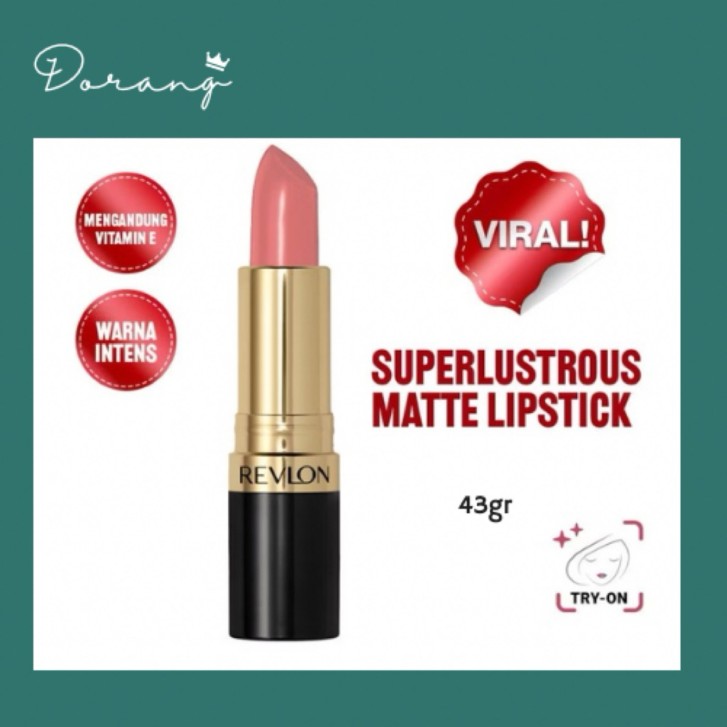 Revlon Superlustrous Matte Lipstik Make up (matte & tahan lama)
