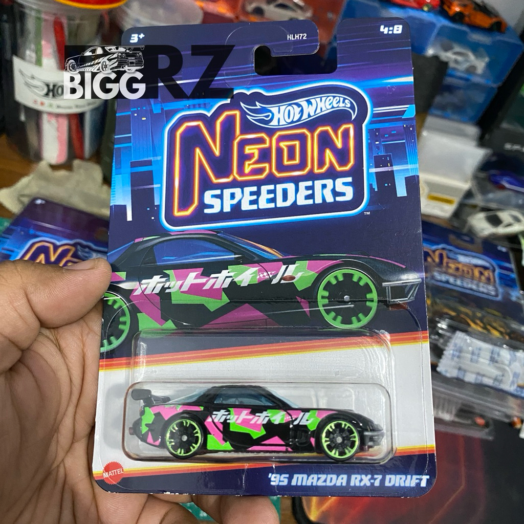Hot Wheels 95 Mazda RX-7 Drift RX 7 RX7 Neon Speeders Hotwheels