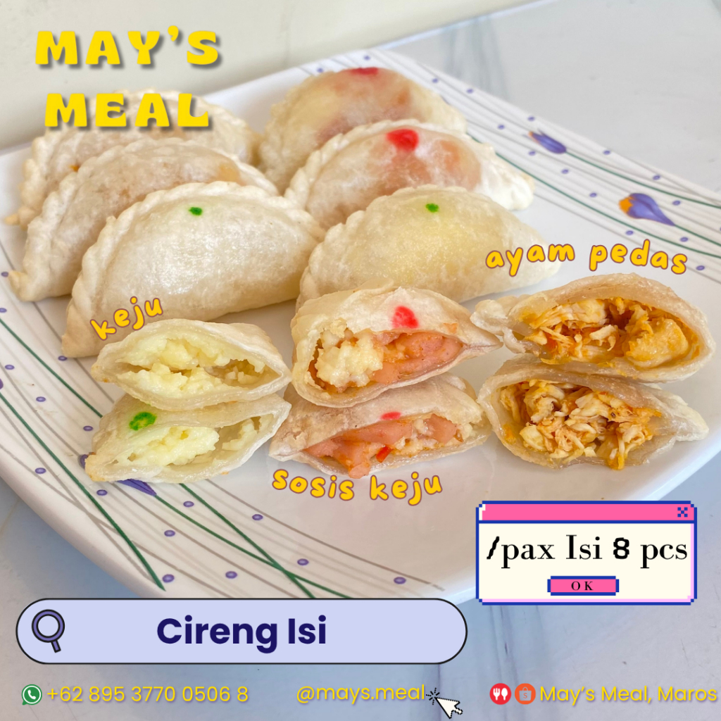 

Cireng isi Khas Bandung isian Ayam Pedas / Sosis Keju / Keju by May's Meal
