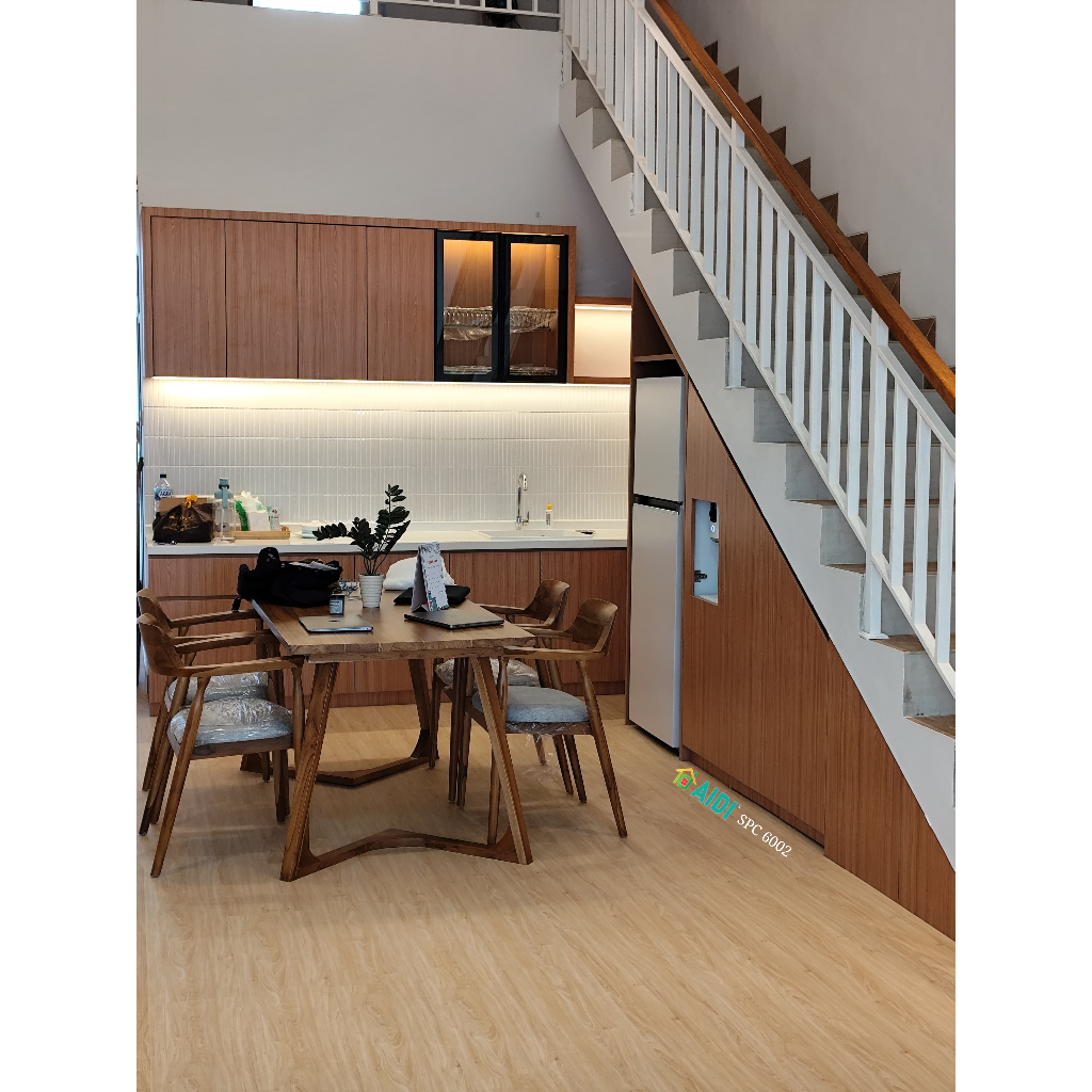 AIDI SPC 6mm + IXPE AIDI SPC 02 AIDI SPC 002 AIDI SPC 6002 SPC KLIK SPC CLICK AIDI VINYL FLOOR VYNIL