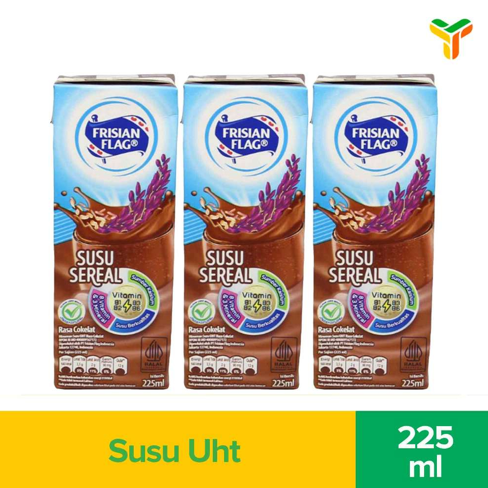 

3pcs Frisian Flag Uht Cereal Chocolate 225Ml