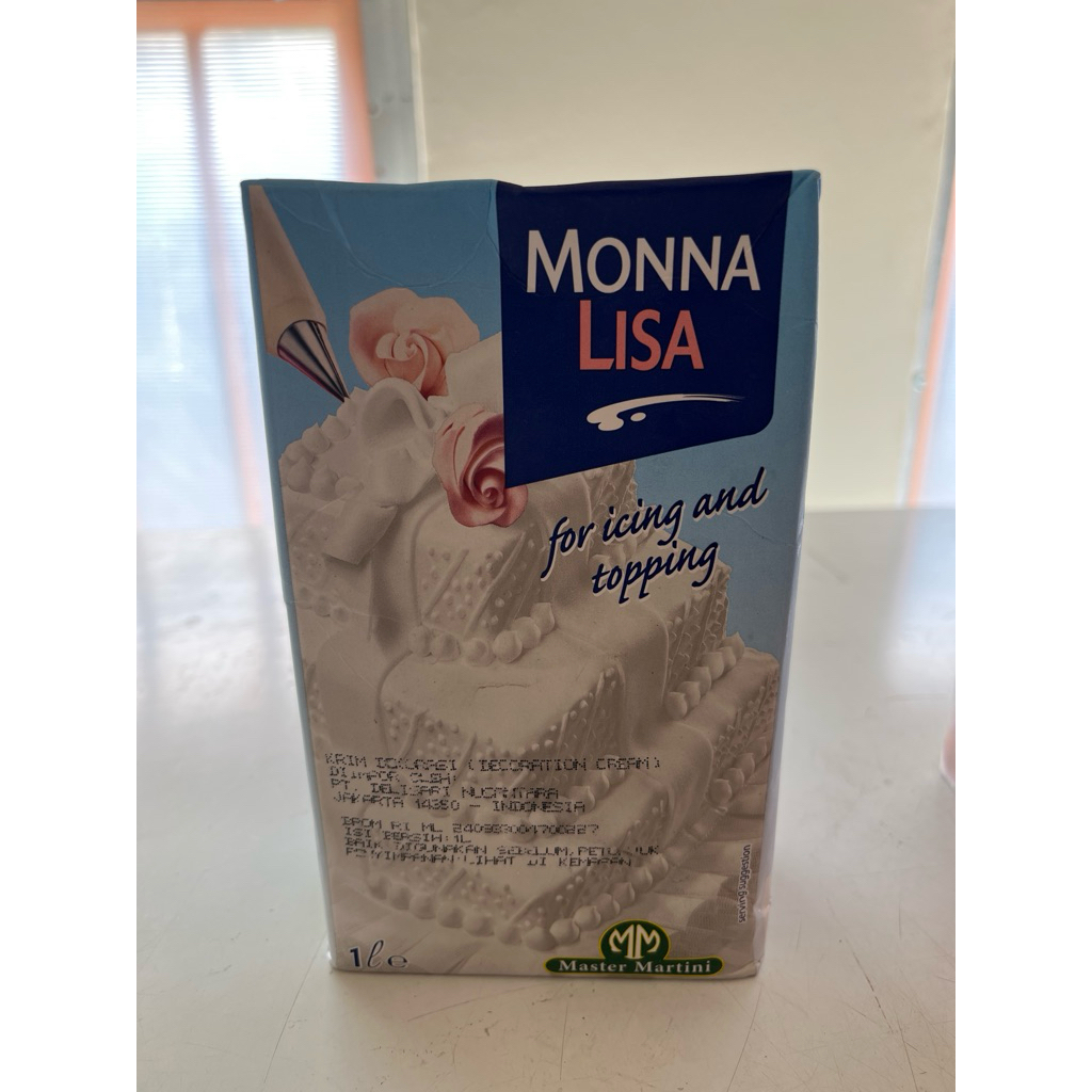 

Monnalisa for icing dan topping whipping 1L
