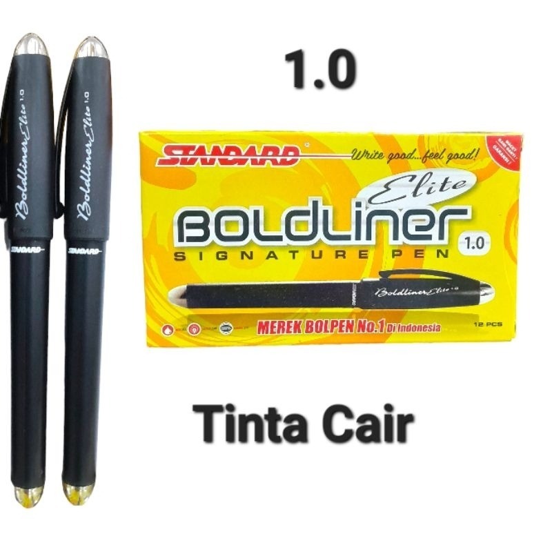 

Pulpen Pena Standard Boldliner ELITE Signature Pen 1.0 mm Hitam