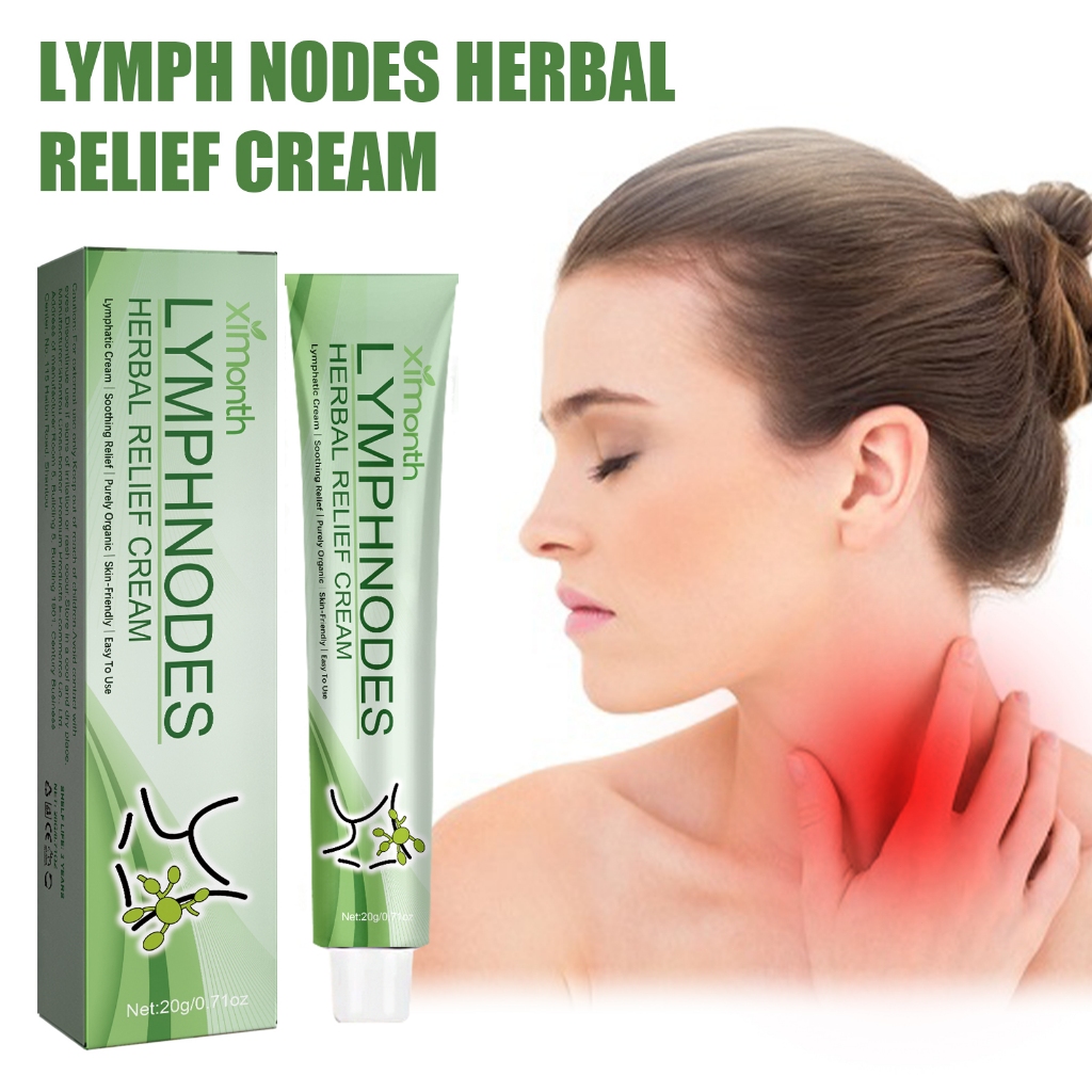 Ximonth Herbal Lymph Repair Cream 20g Untuk mengurangi rasa sakit di leher ketiak krim perawatan tub