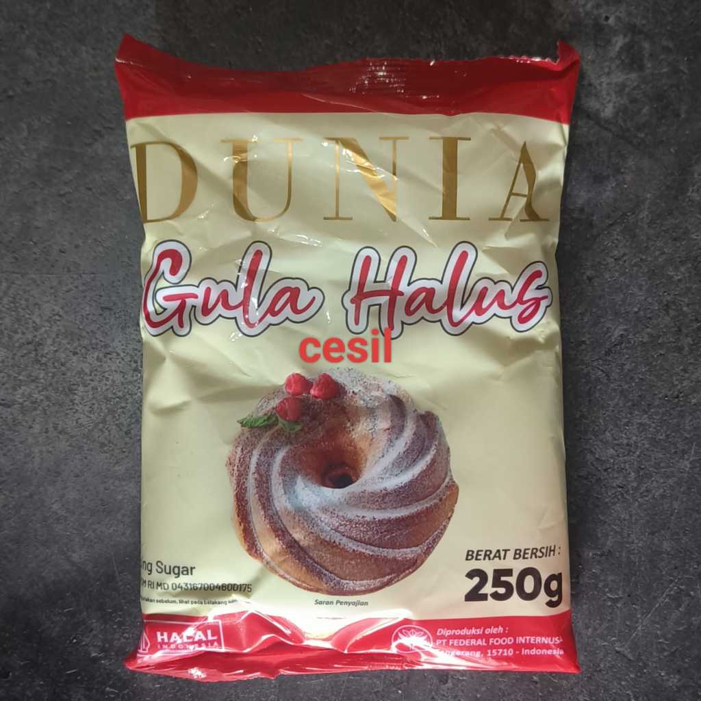 

[Murah Meriah] Gula Halus Dunia 250g / Gula Halus / Gula Donat / Gula Murah / Gula /