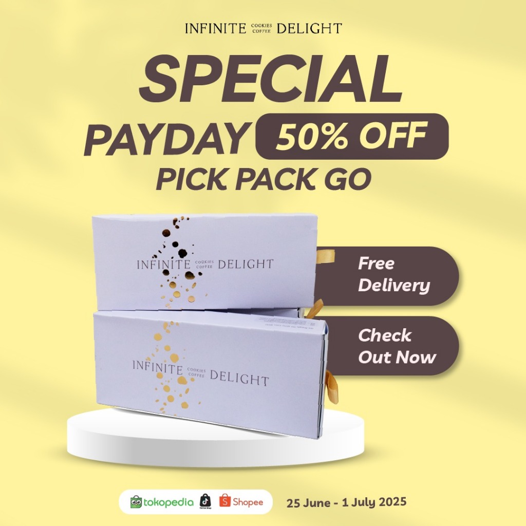 

Spesial Payday Diskon 50% - Pick Pack Go - Infinite Delight Cookies