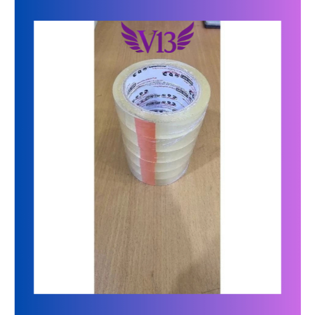 

V13SHOP Lakban Bening Transparan Camtape 1inch 24mm Isi 6pcs