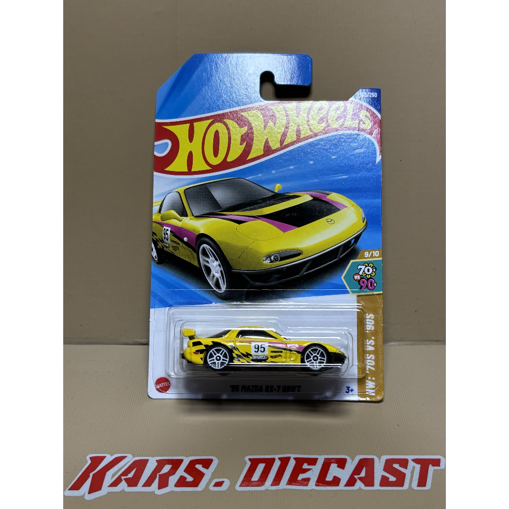 HOT WHEELS 95' MAZDA RX7-7 DRIFT