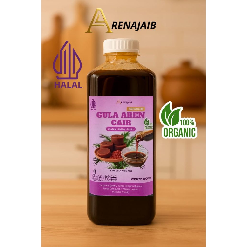 

Gula Aren Cair 1 Liter 100℅ Organic