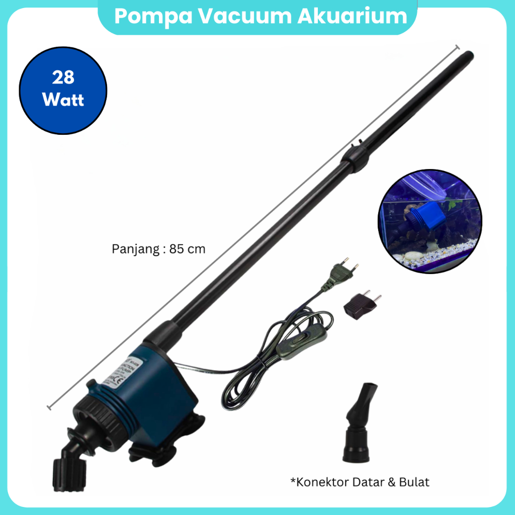 Pompa Vacuum Akuarium SOBO Elektrik Aquarium Vakum Cleaner BO 028 Siphon Pembersih Akuarium
