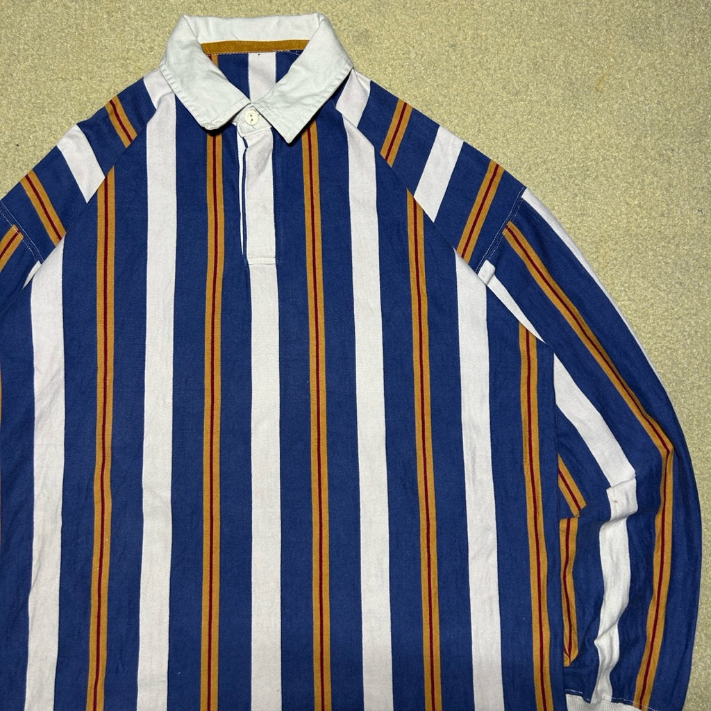 PRELOVED RUGBY POLO LENGAN PANJANG SALUR NOT UNIQLO
