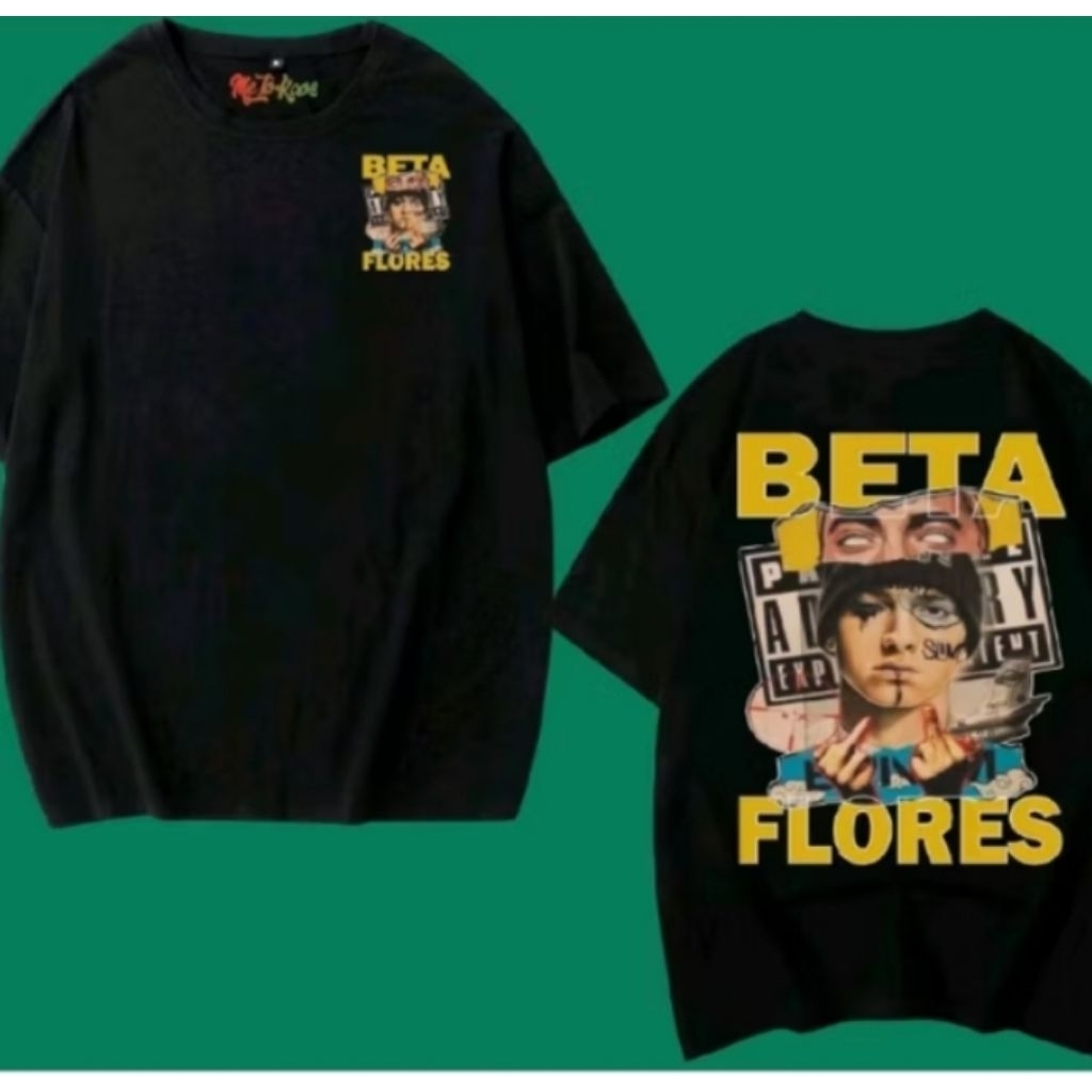 KAOS  BETA FLORES  KEREN  Baju pria Wanita  Bahan Adem & Nyaman