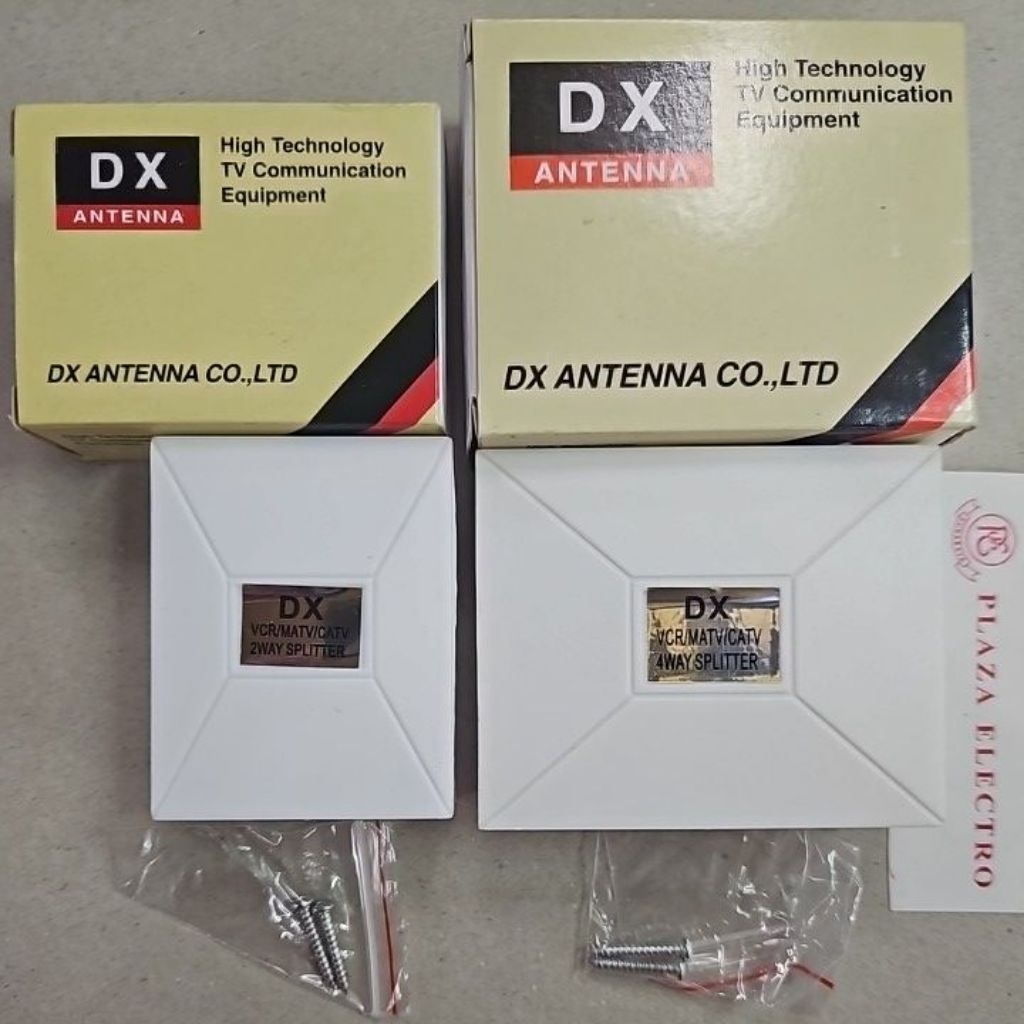 SPLITER ANTENA TV BESI 2 / 4 WAY DX PEMBAGI ANTEN SPLITTER KONEKTOR CABANG KUALITAS BAIK