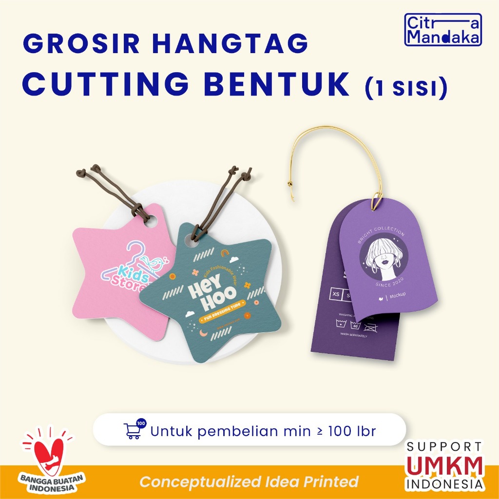 

Hang Tag Pola Custom 1 Sisi Grosir A3 | HangTag Baju Free Design | Tag baju | Hang Tag Akesoris Produk Thank you Olshop