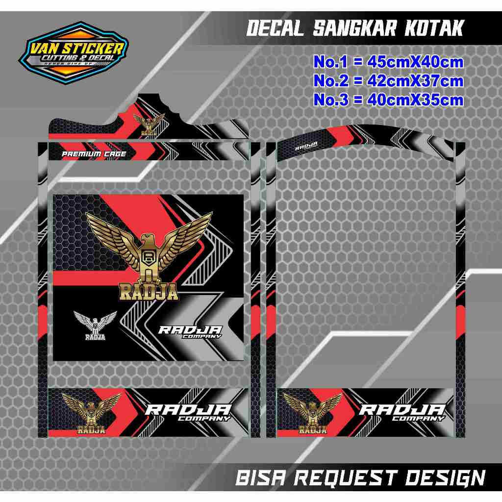 decal sangkar kotak radja