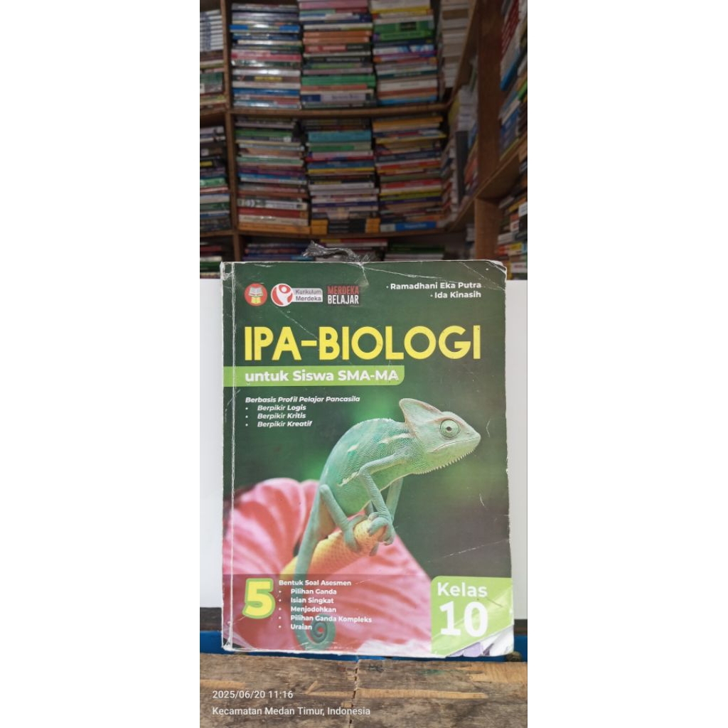 BUKU IPA BIOLOGI UNTUK SISWA SMA MA KELAS 10 PENERBIT YRAMA WIDYA