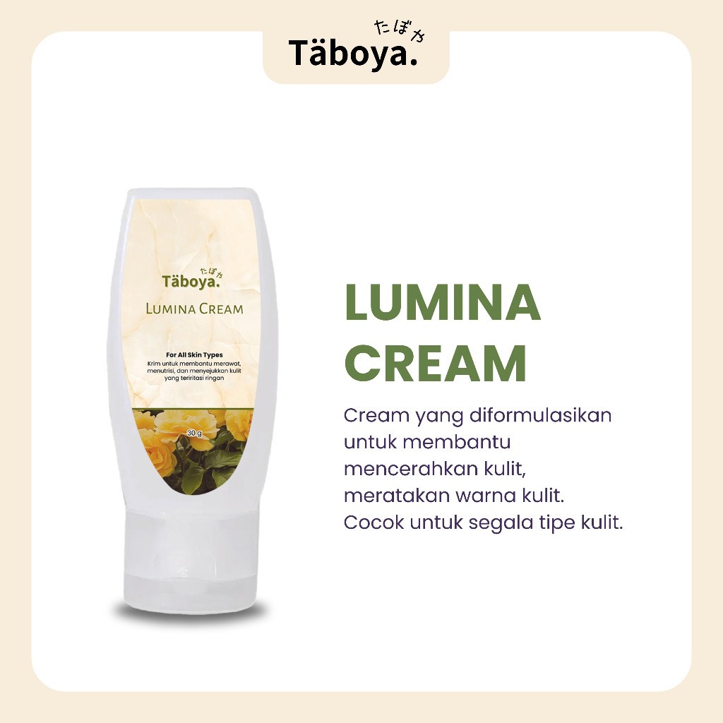 KIRIM LANGSUNG 2 PCS ,, PROMO Taboya Lumina Cream - Semakin indah dan bercahaya