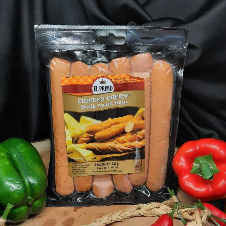 

El Primo Chicken Cheese 360gr / SOsis Ayam Keju 360gr