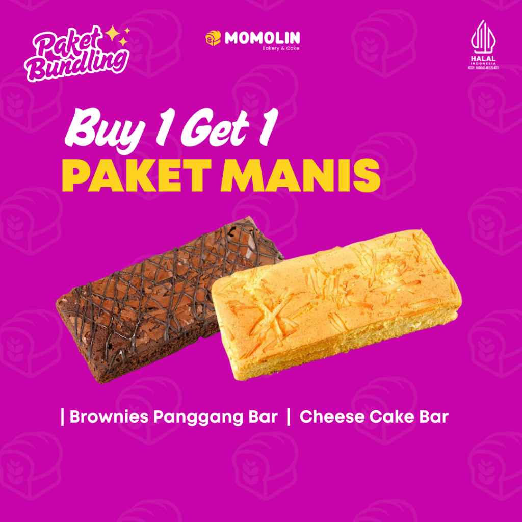 

( BUNDLE ) BUY 1 GET 1 - Paket Manis Brownies & Cheesecake + FREE KARTU UCAPAN ( Brownies Panggang Coklat & Cheesecake ) [ Best Price ] - Brownies Premium - Brownies Keju - Fudgy Brownies