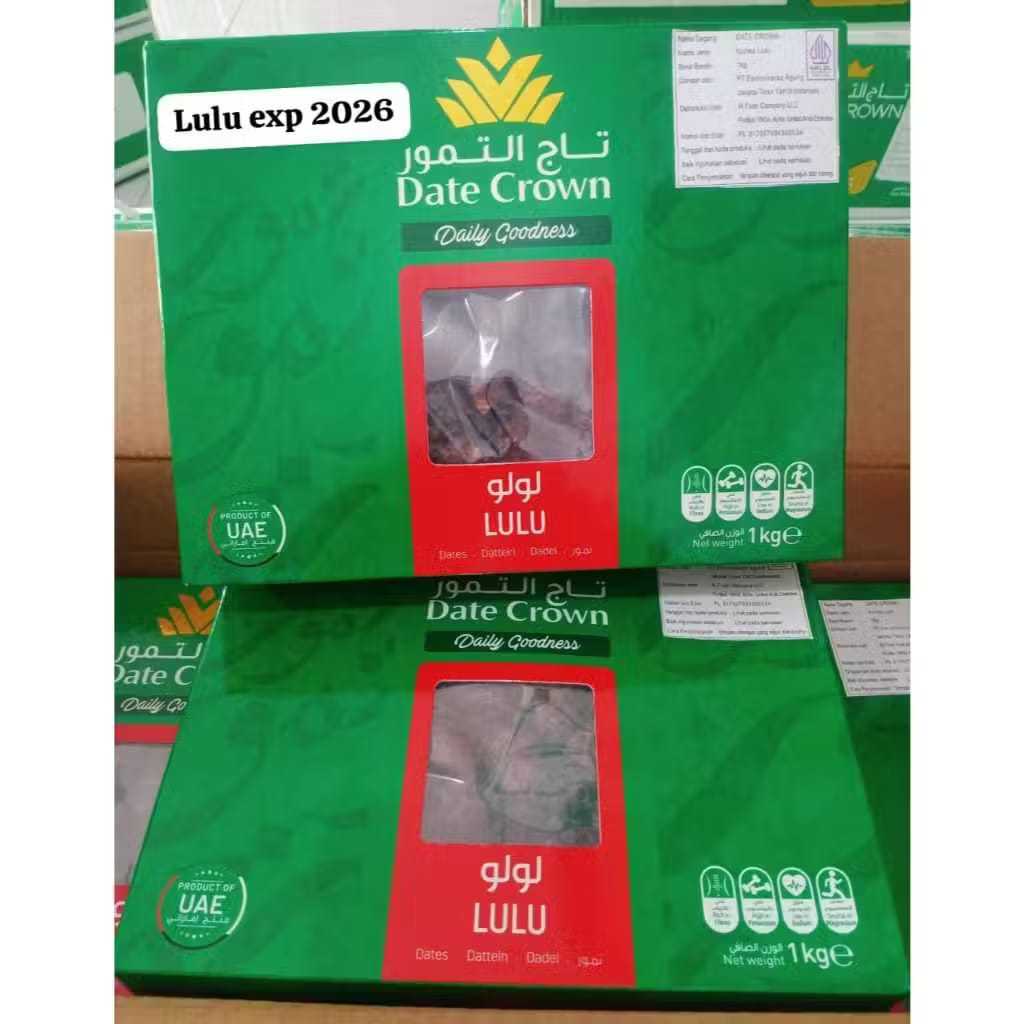 

Kurma date crown lulu 1kg TERMURAH - exp TERBARU