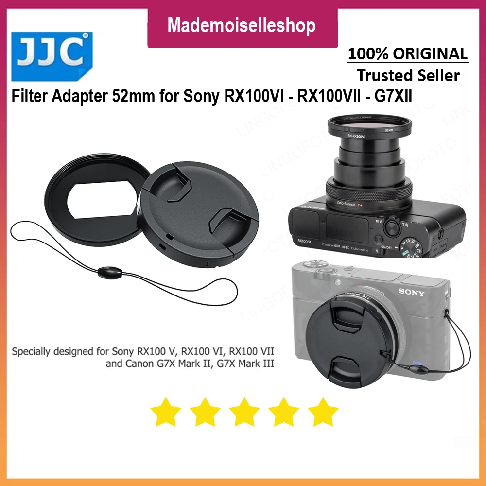 JJC RN-RX100VI Filter Adapter Ring 52mm for Sony ZV1 - RX100VI - RX100VII - Canon G7XII - G7XIII - F