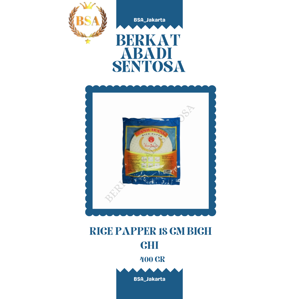 

RICE PAPPER 18 CM BICH CHI (400 GR)