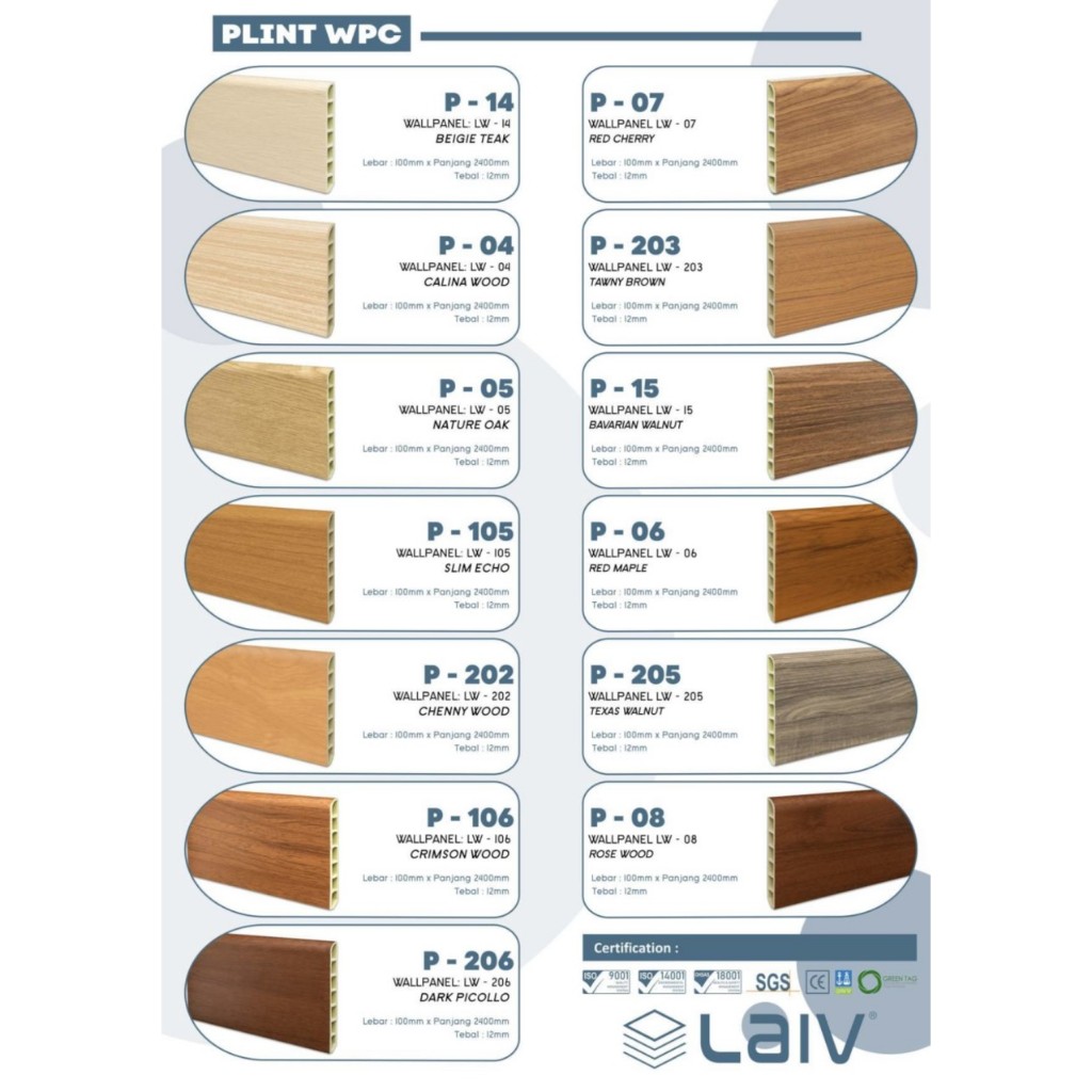 LAIV - Plint Skirting WPC 10 cm