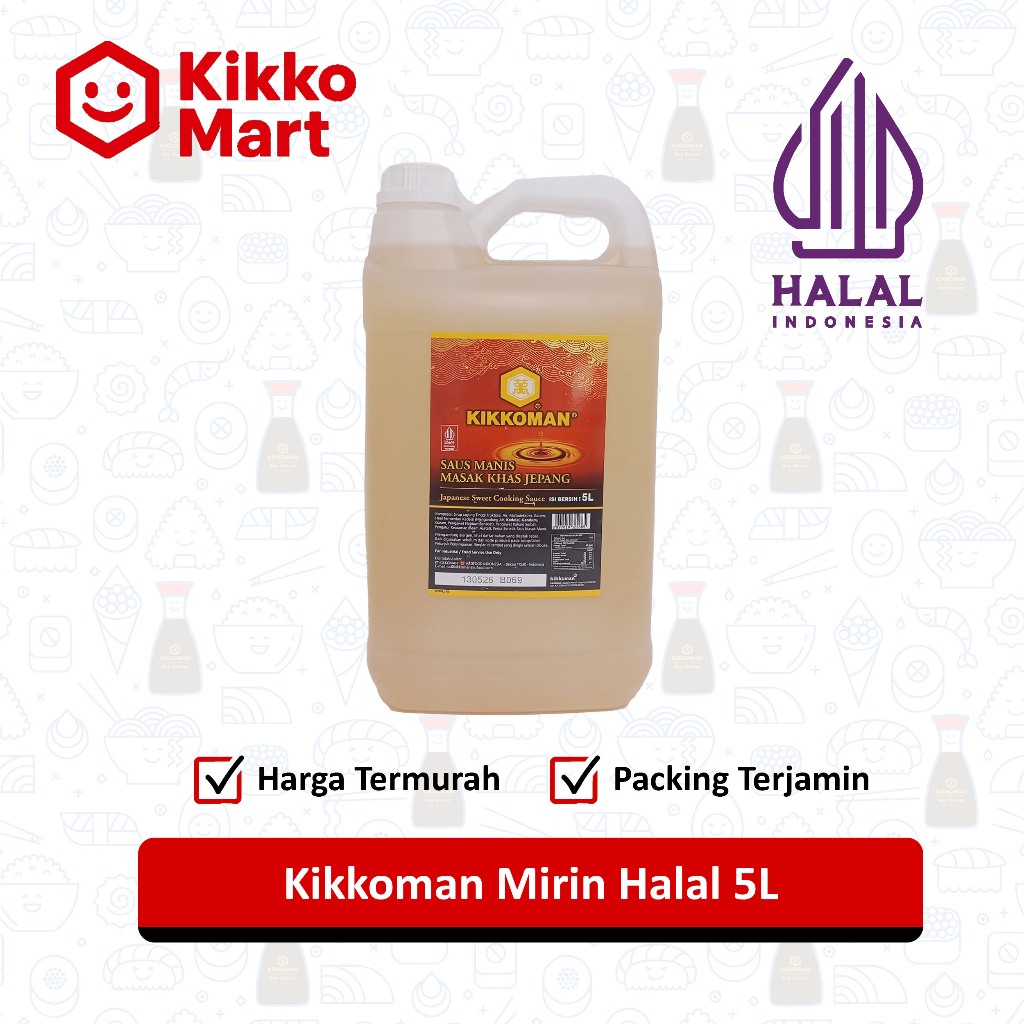 

Kikkoman Mirin Halal 5L / 5.7KG – Saus Masak Manis Khas Jepang – Cocok untuk Masakan Jepang, Marinasi Ikan, Tumisan, Kuah, dan Menu Bento