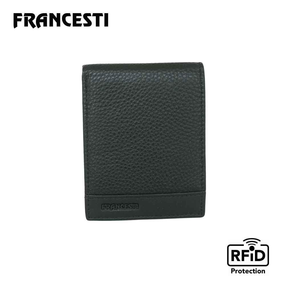 Francesti  Dompet Kartu/Uang  RFID Protection Pria/Wanita 204 Genuine Leather Asli kulit sapi,Origin