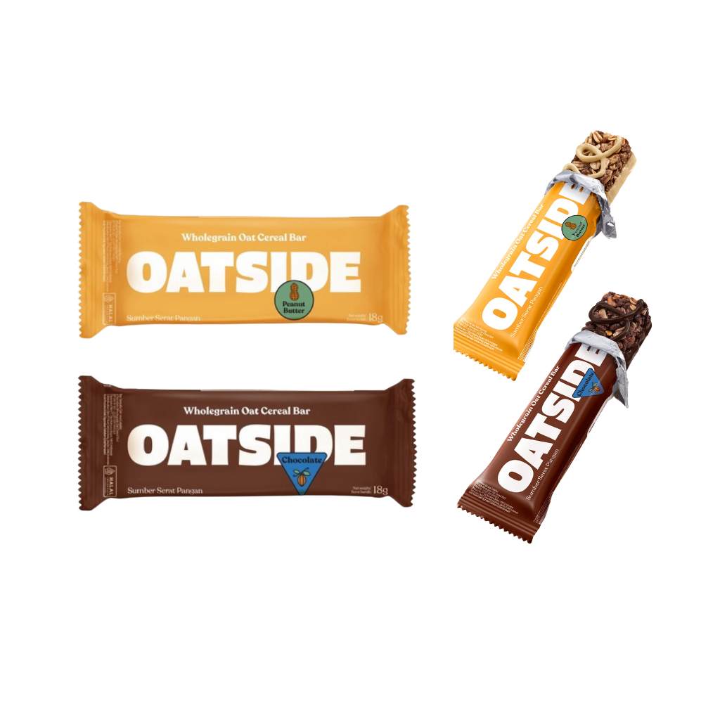 

Oatside Wholegrain Oat Cereal Bar 18gram - Makanan Ringan