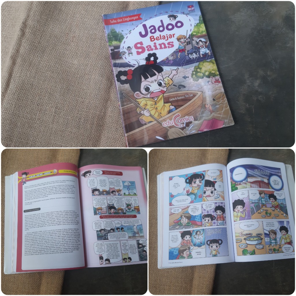 Jadoo Belajar Sains Suhu dan Lingkungan Educomics buku anak bekas second preloved