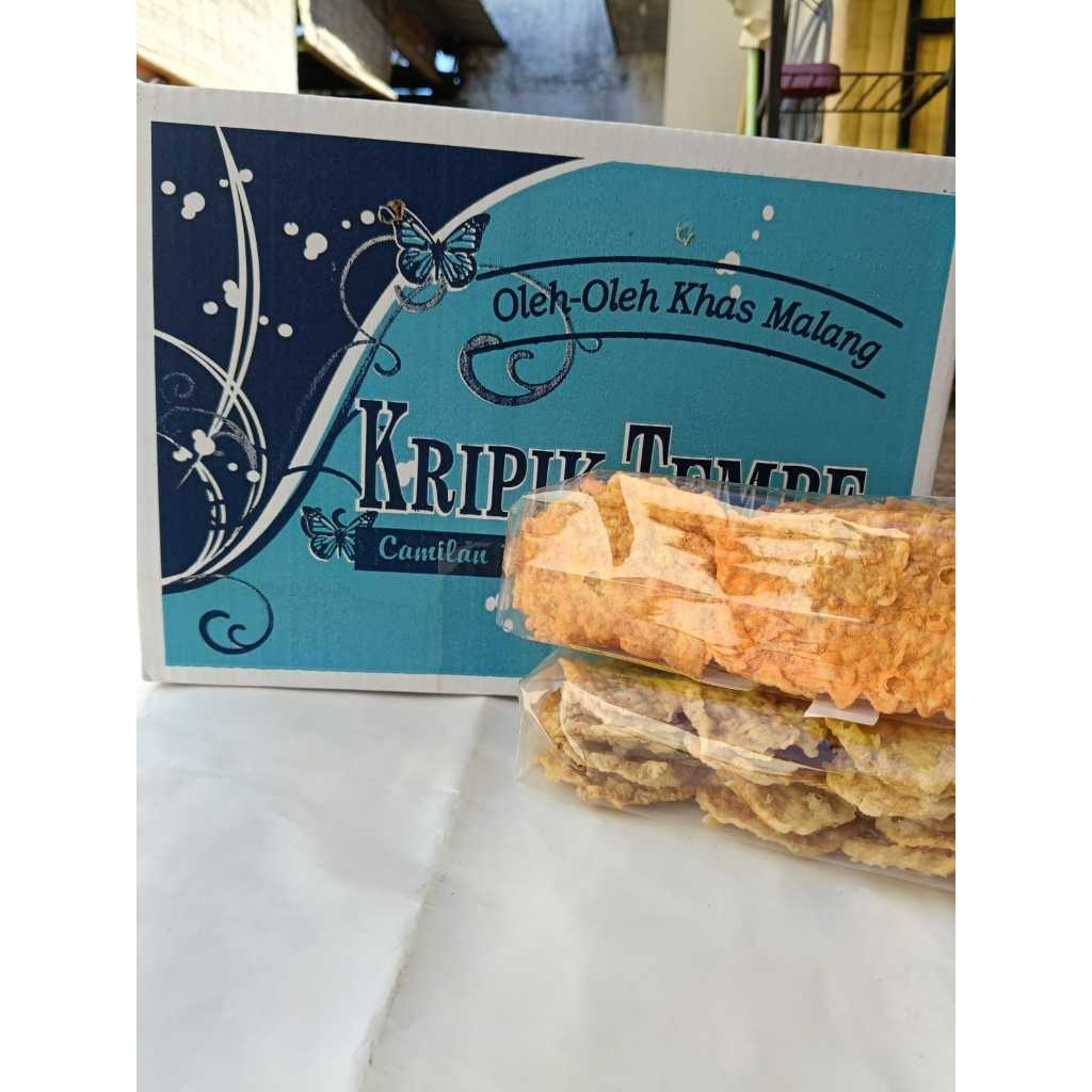 

Keripik Tempe aneka rasa premium Oleh-Oleh Malang [ paket mewah 1 dus Isi 20]