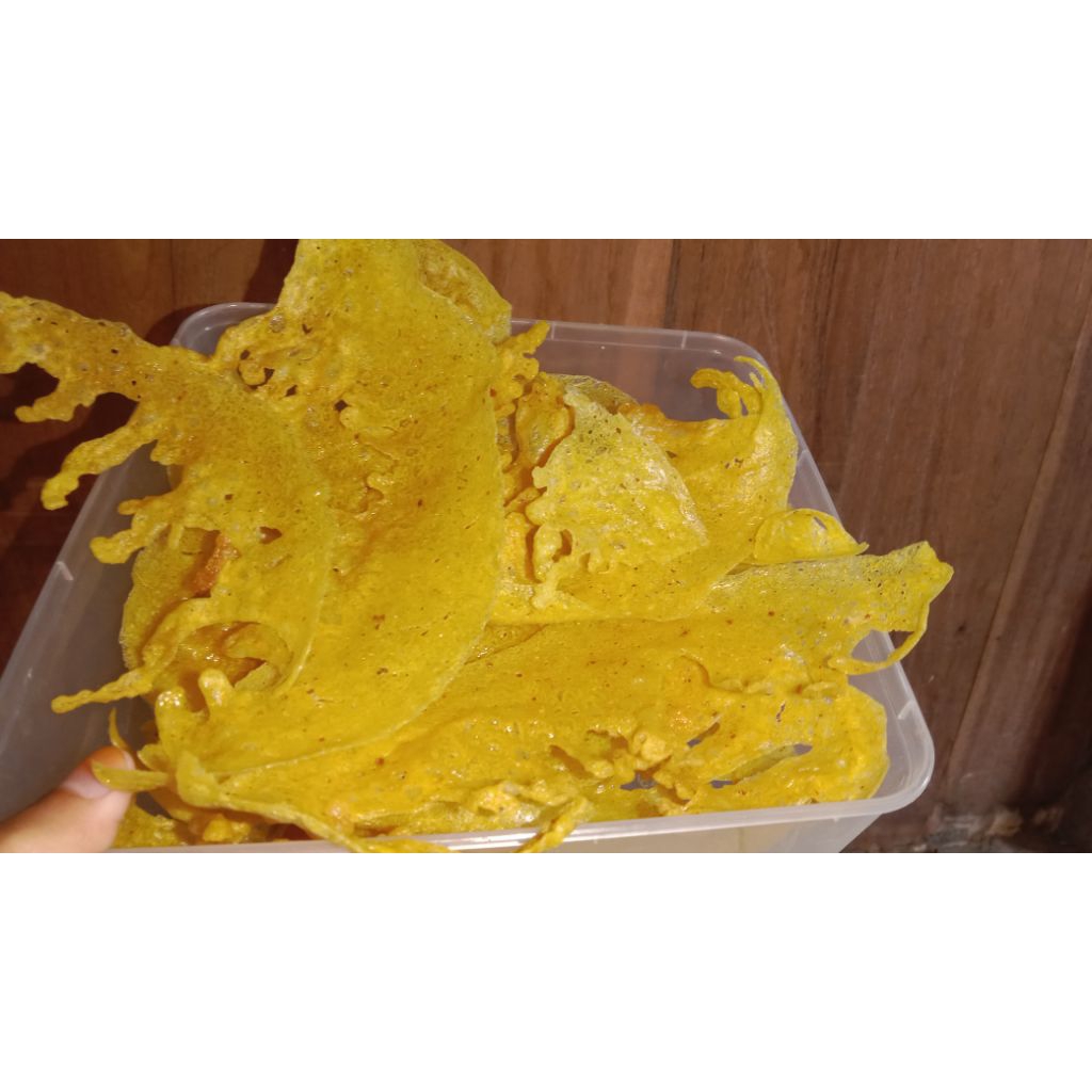 

rempeyek homemade thinwall besar 2400ml 900ml