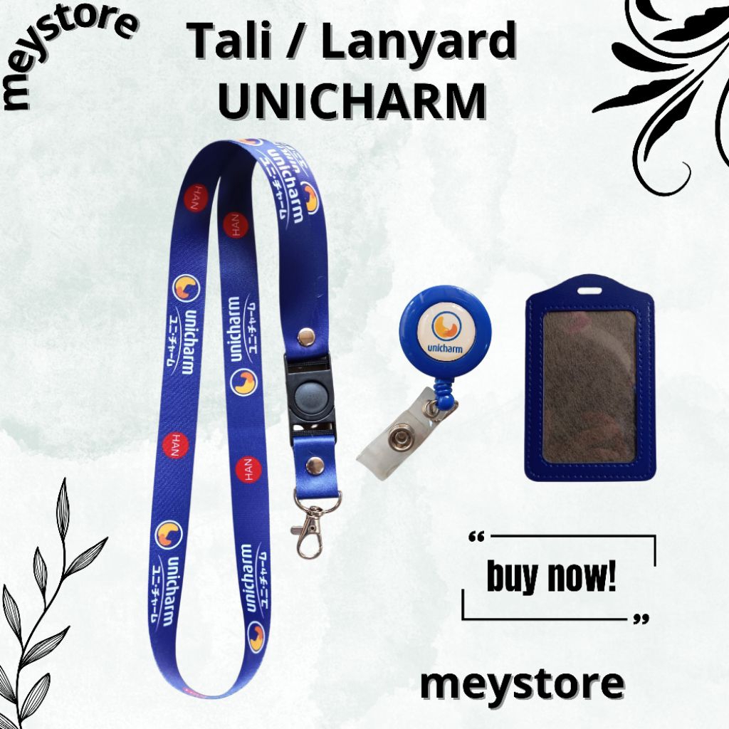 

READY Tali Gantungan / Lanyard UNICHARM Biru [STOCK MELIMPAH] Termurahhh Harga Grosir!