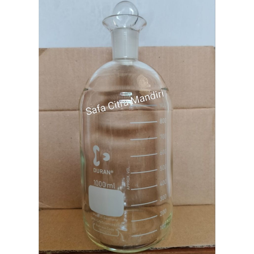 Botol BOD Duran 1000ml / Bottle Winkler 1000ml Duran