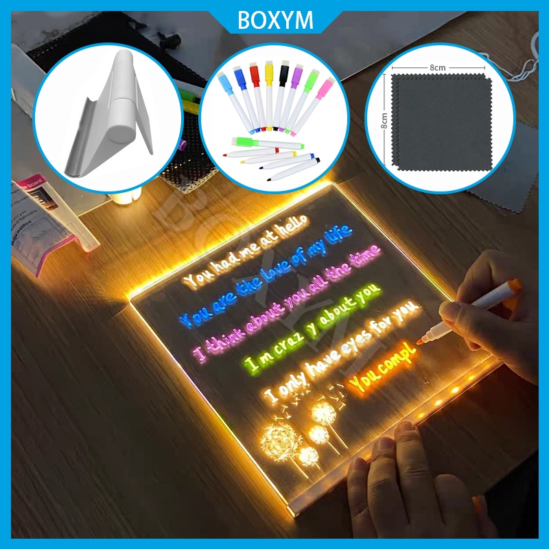 

Akrilik Transparan Standing LED Stand Drawing Papan Lampu Acrylic Planner Akrilik To Do List Weekly Planner Korean Aesthetic