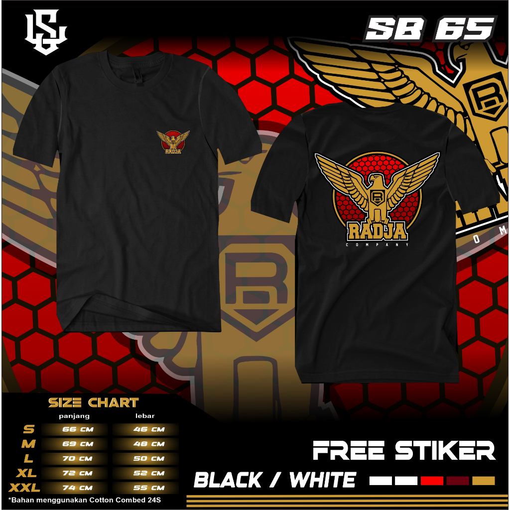 KAOS MOTIF RADJA COMPANY ALL SIZE HIGH QUALITY PREMIUM