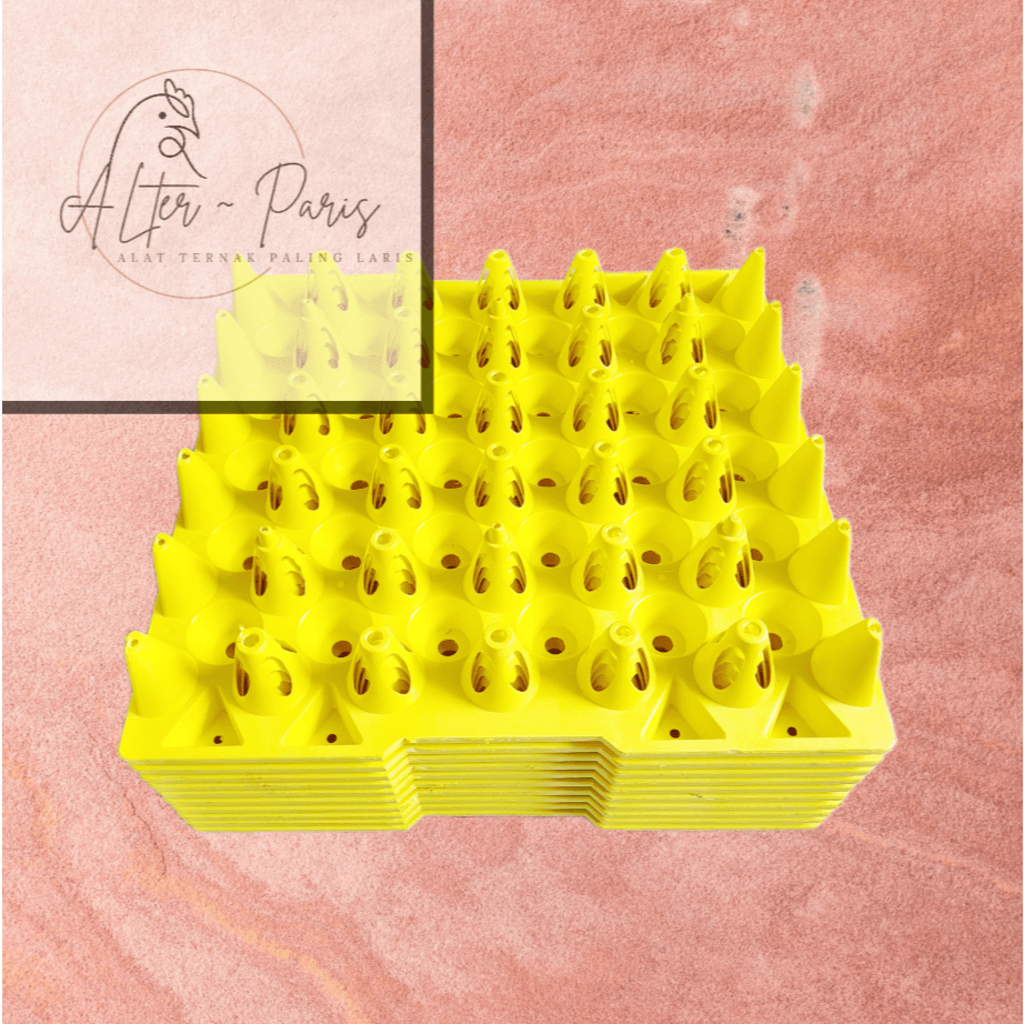 EGG TRAY PLASTIK KUNING 31.5CM/TEMPAT TELUR AYAM /KANDANG PETELUR AYAM
