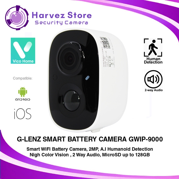 CCTV WIFI BATTERY OUTDOOR 2 MP ( 2K ) COCOK UNTUK KEBUN - GWIP 9000 / EINYA-SBCSP3