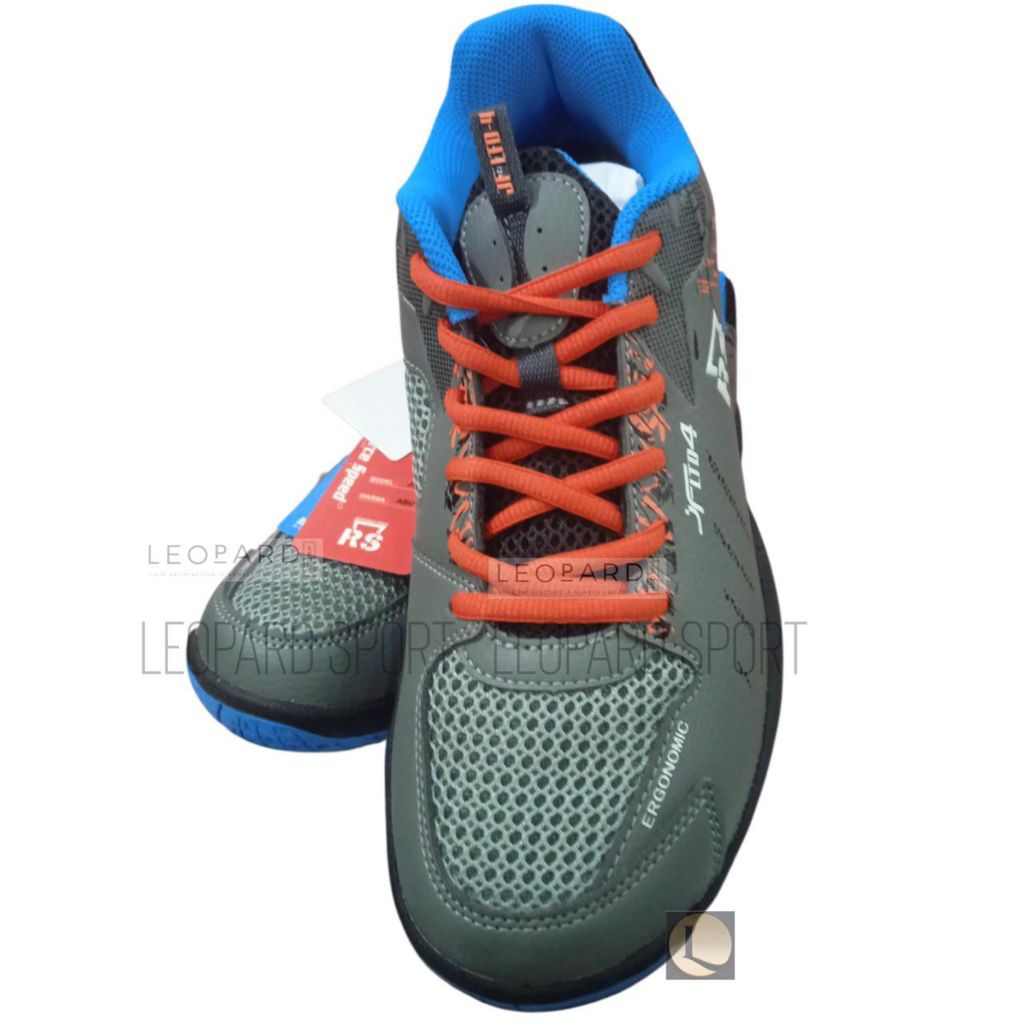 Sepatu Badminton RS JF LTD 4 Abu Tua /RS JF