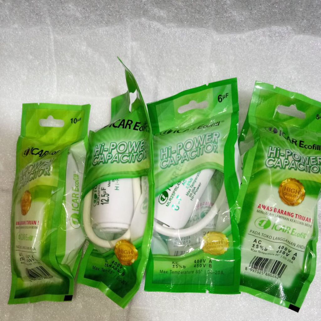 CAPASITOR ICAR 5uf 6uf 10uf 12.5uf