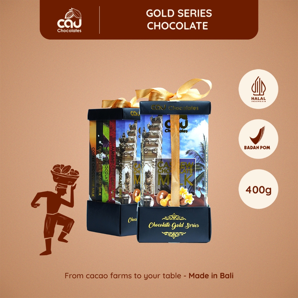 

CAU CHOCOLATES - Paket Coklat / Cau Gold Series - 400 gr