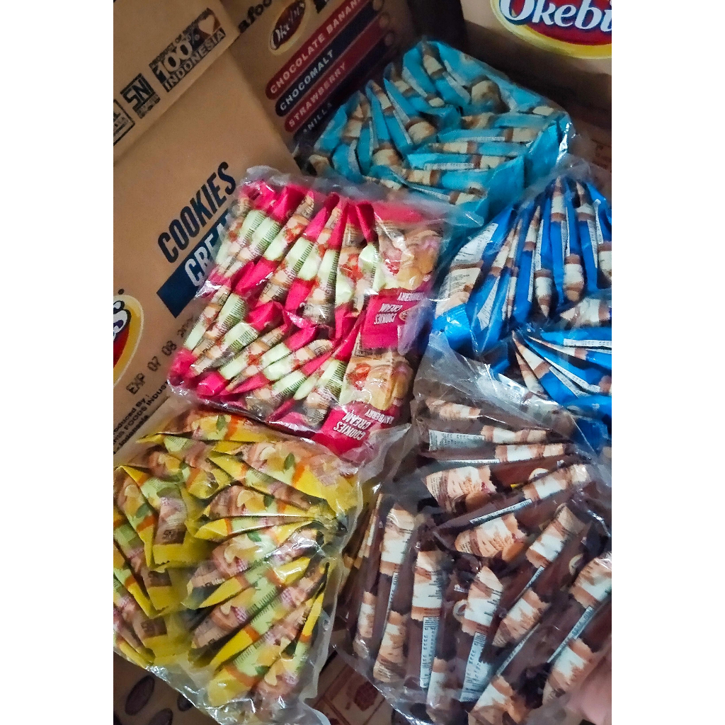 

Okebis Inafood Cookies Cream 10gr - 1 slop isi 20pcs (ECER)