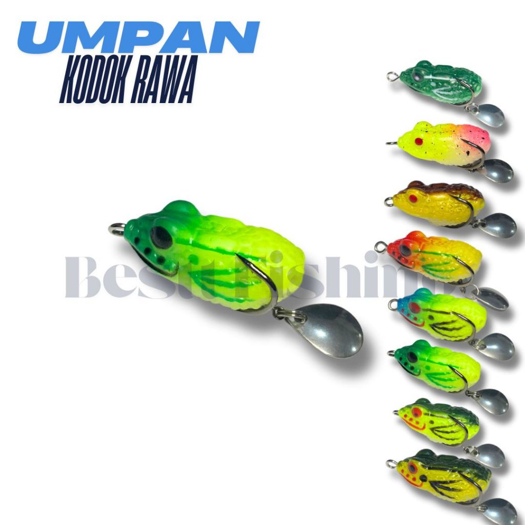 Umpan Pancing Kodok Rawa 2.5cm Lengkap dengan Kotak