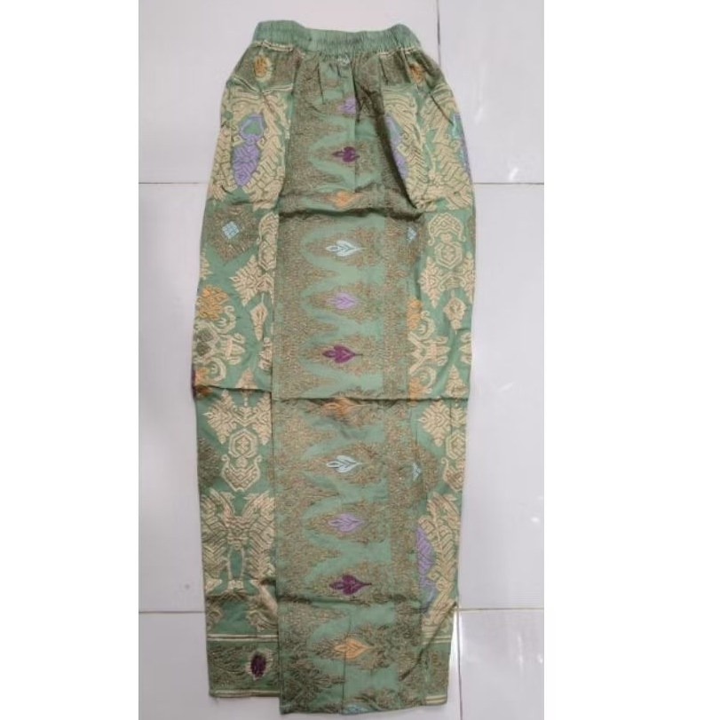 rok Sage bordir songket Bali full karet m L XL XXL (Hanya rok)