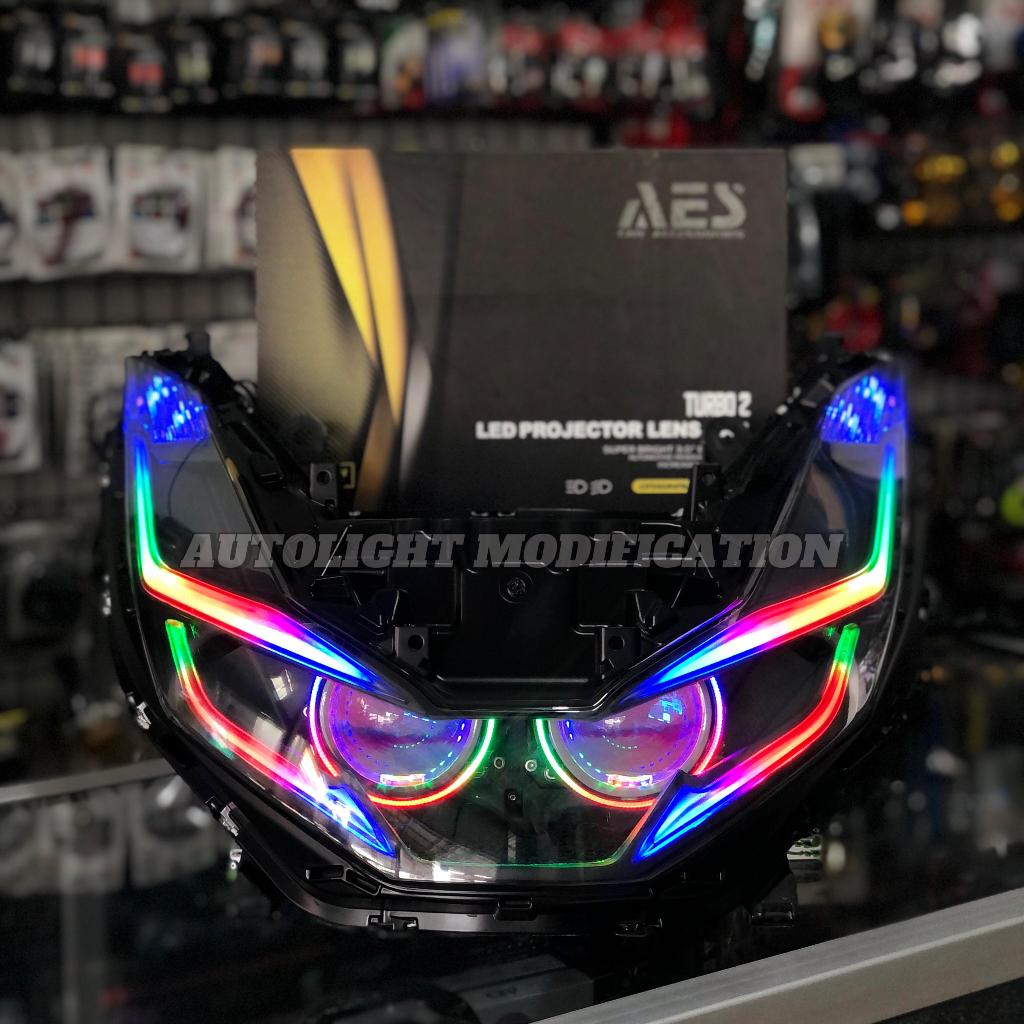 PAKET BILED PCX 160 AES TURBO GEN 2 3 INCH FULLSET REFLEKTOR
