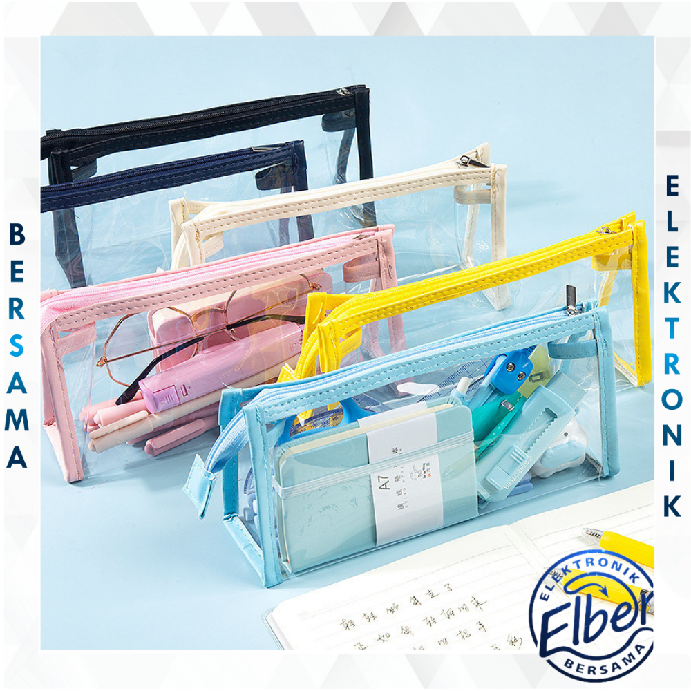 

ELBER Kotak Pensil Bening / Kotak Pensil Kapasitas Besar Multifungsi / Pencil Case Bening / Pencil Case Kapasitas Besar Y3447