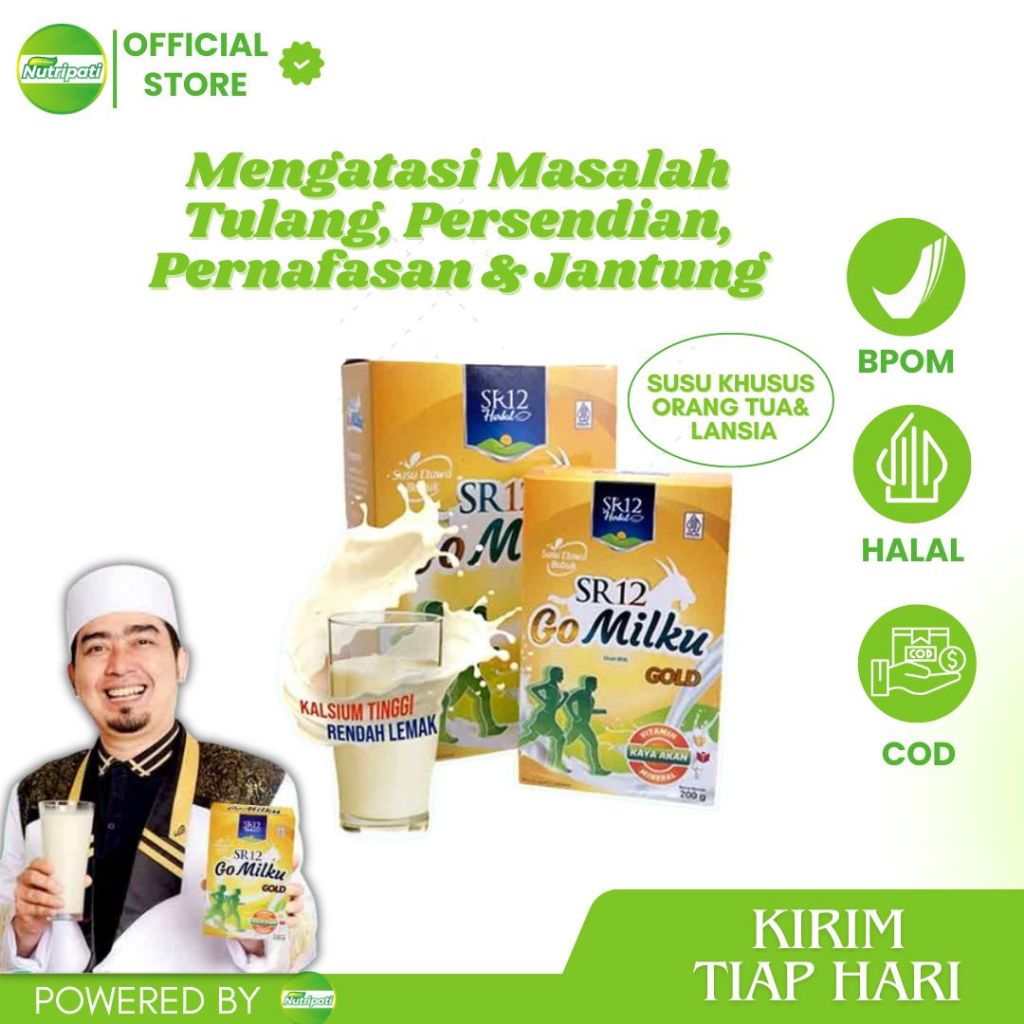 

Gomilku Gold SR12 Susu Kambing Etawa Rendah Lemak Tinggi Kalsium Bebas Gula