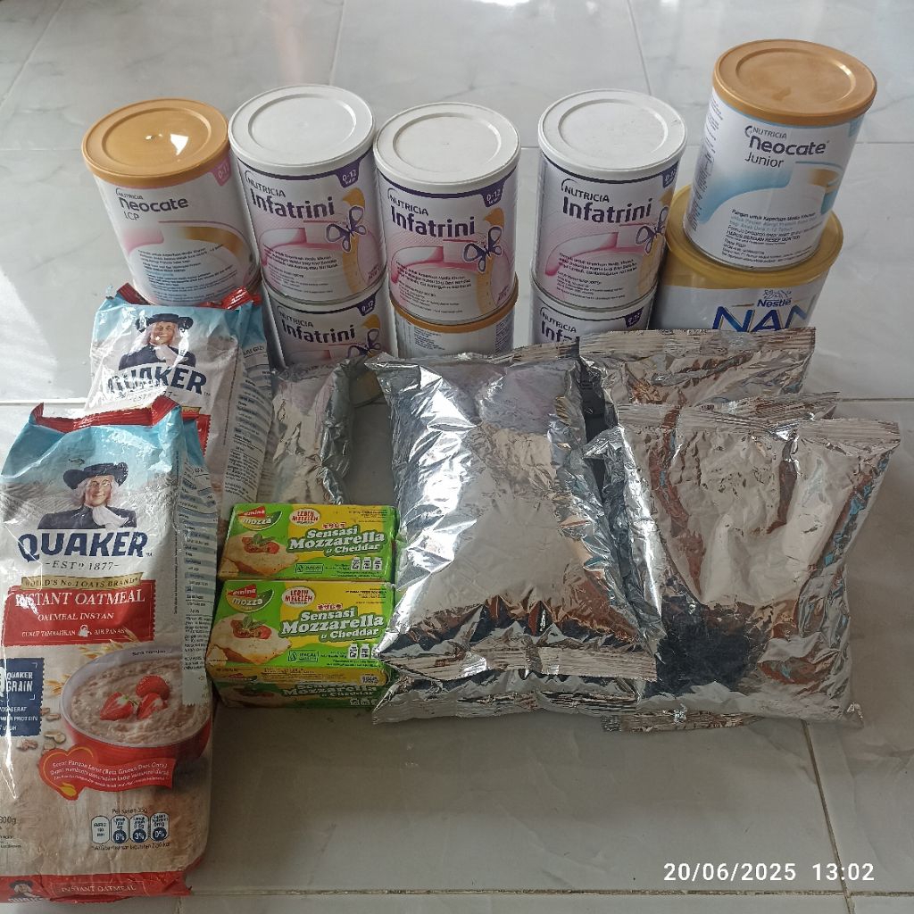 Susu Bubuk Afkir Expired / Keju Expired / Quaker Expired untuk Pakan ternak Dan Semprot tanaman