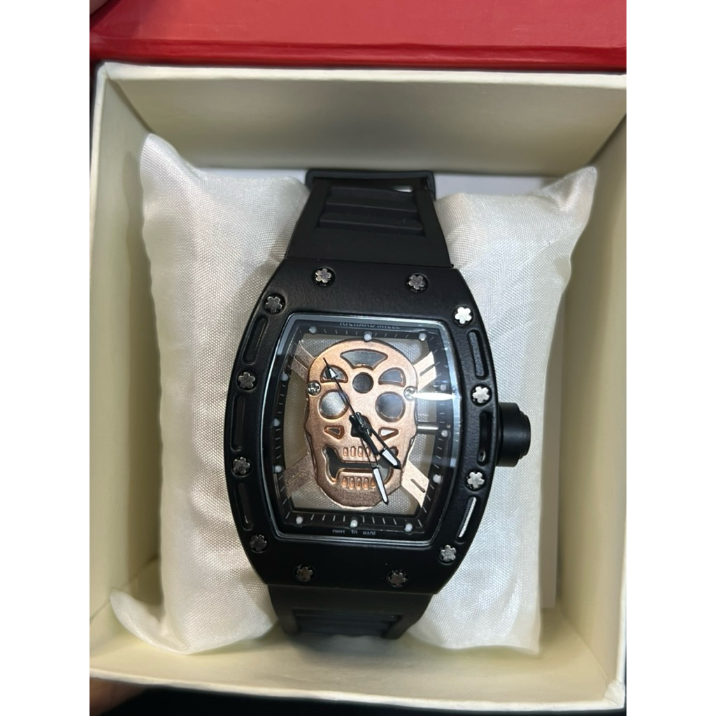 RM Skull Full Black Dial Gold